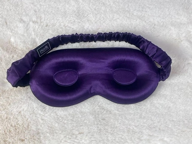 Masque de sommeil 3D en soie Purple spécial cils.