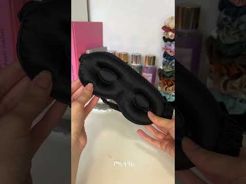 Masque de sommeil 3D en soie spécial cils réglable.