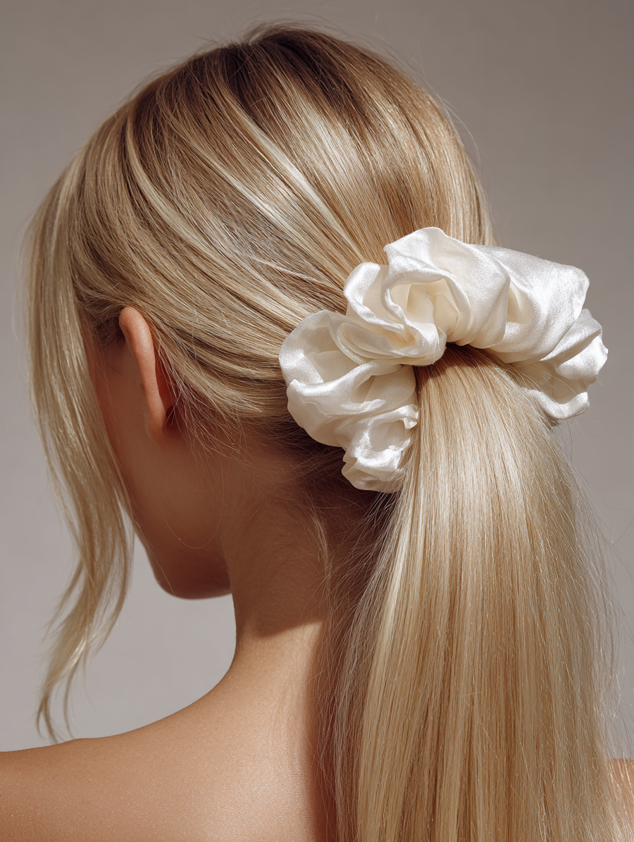 Scrunchie "Grande Grande" 30 momme ,13cm